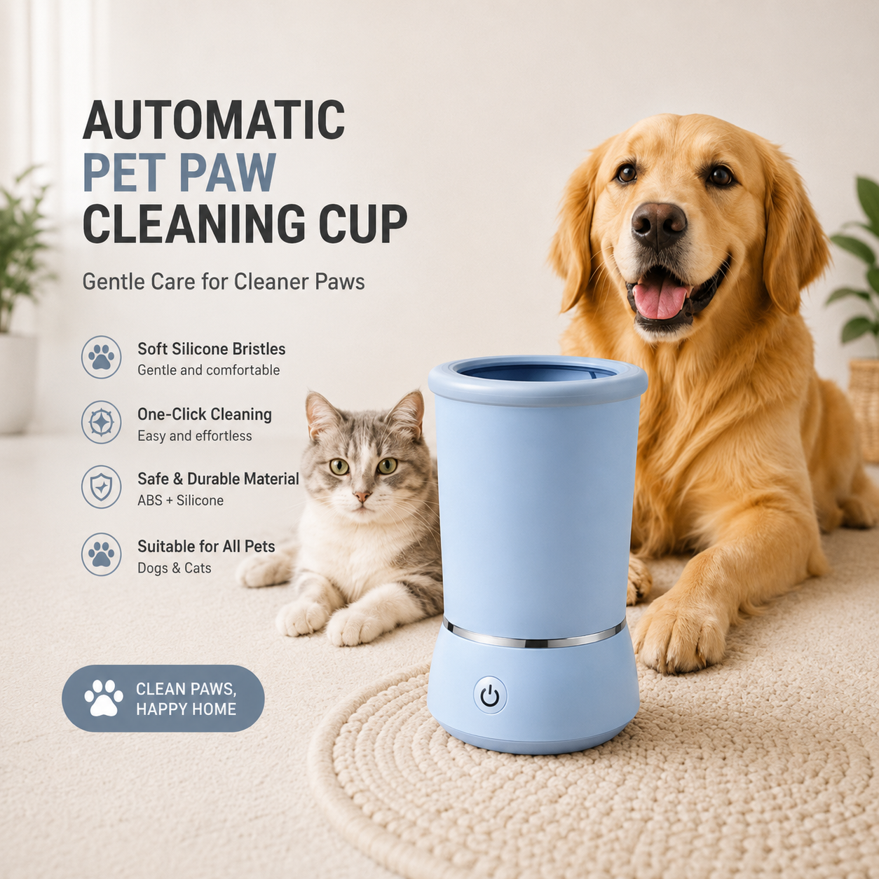 Automatic Pet Paw Cleaning Cup