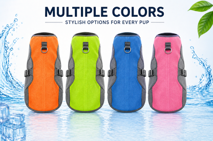Cooling Dog Vest. Keep Your Dog Cool & Comfortable in Hot Weather