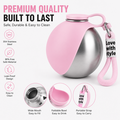 Travel Water Bottle for Dogs & Cats