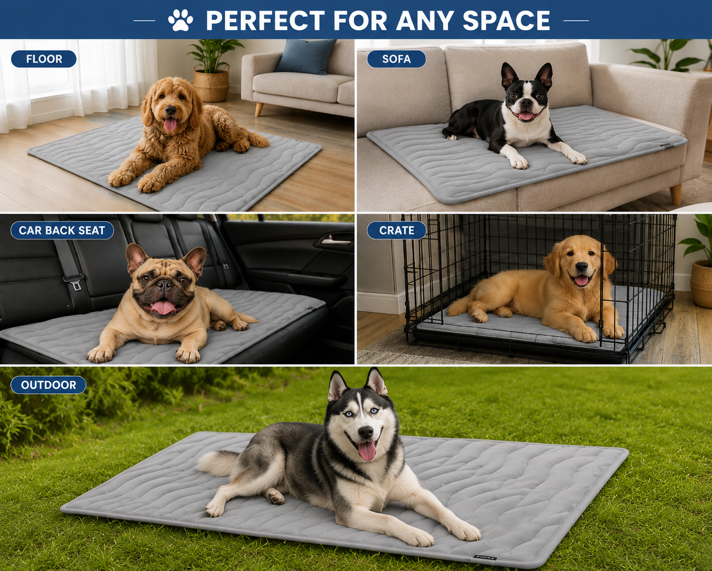 Cooling Pet Mat for Dogs & Cats