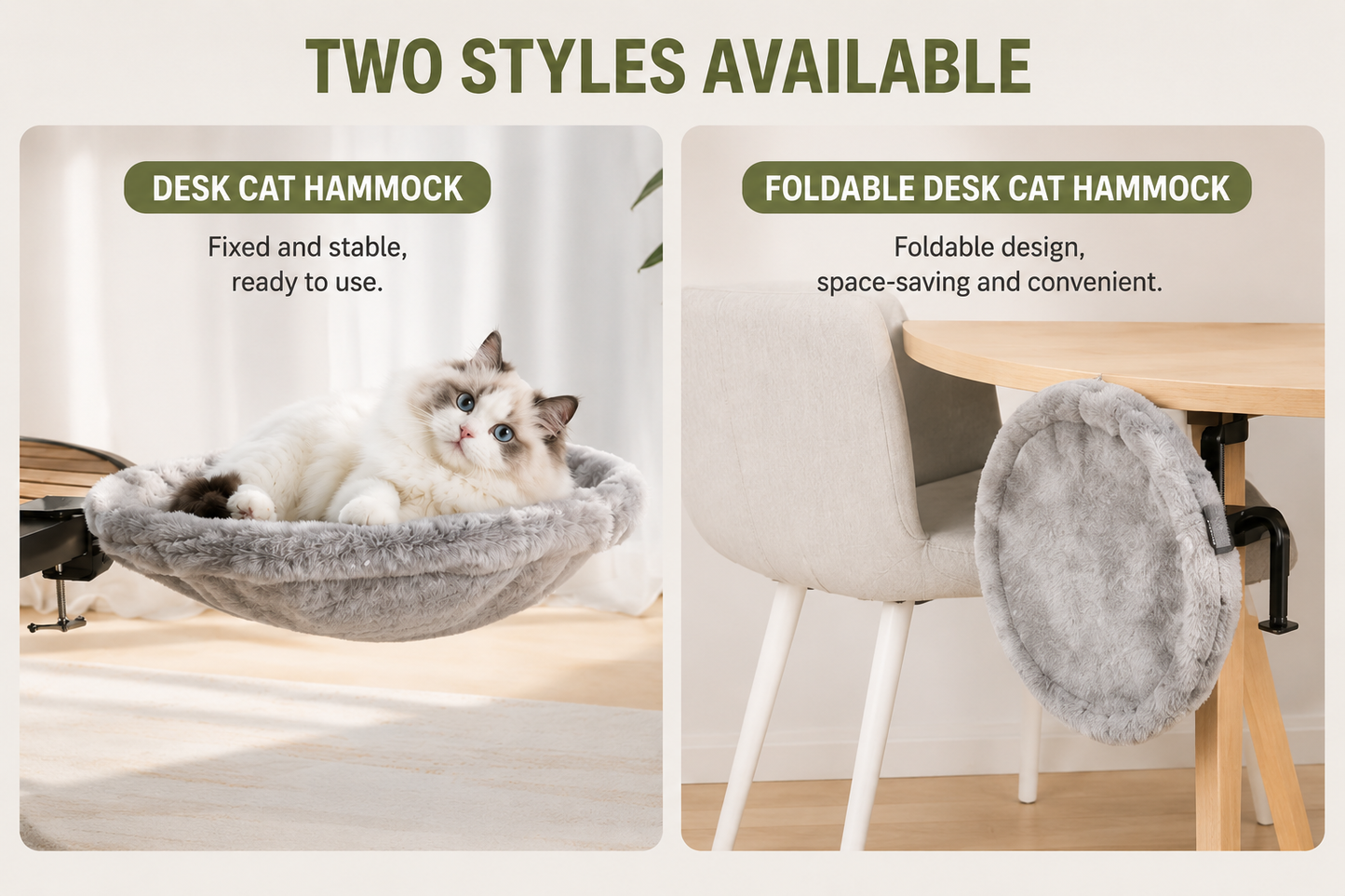 Desk Mounted Cat Bed