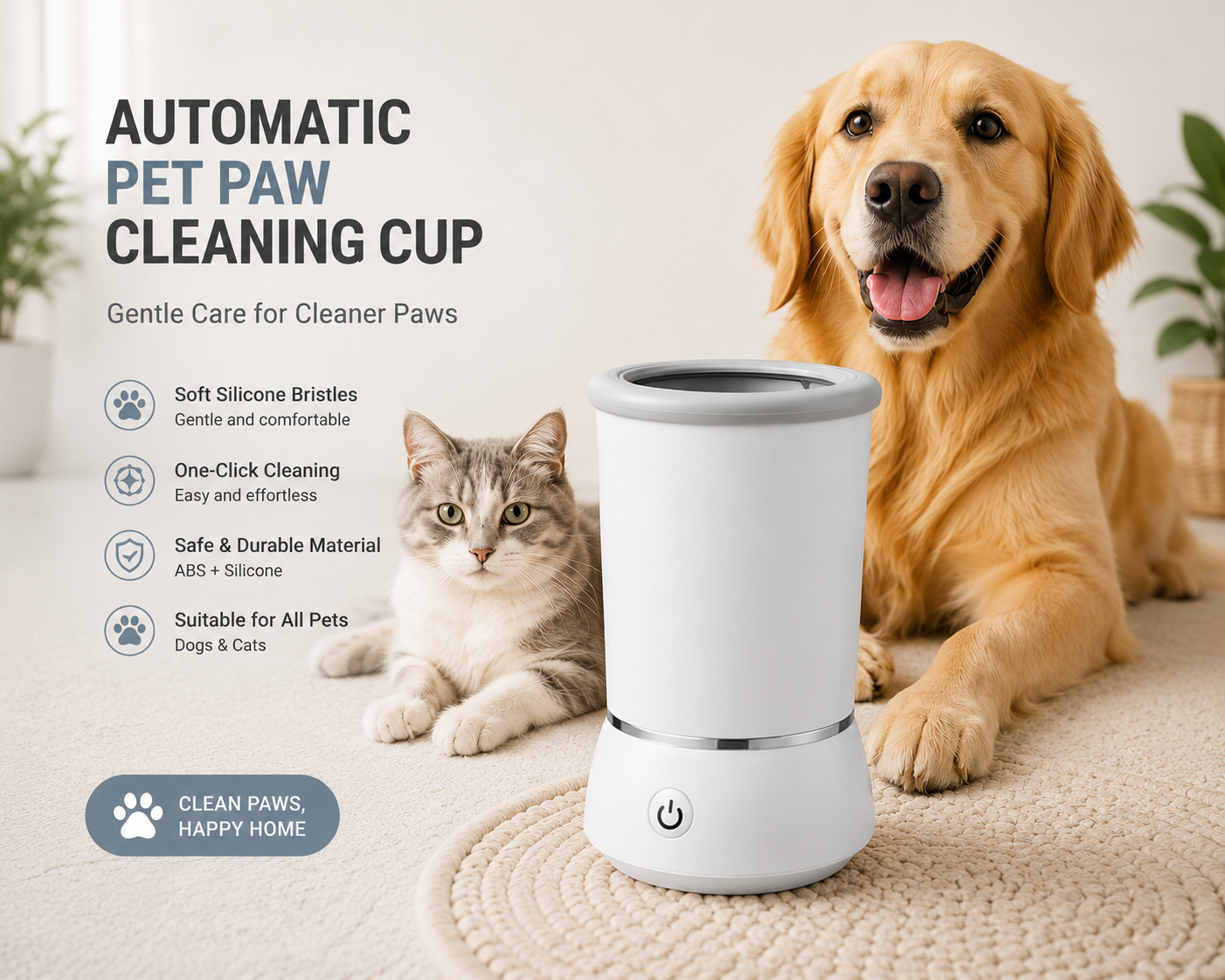 Automatic Pet Paw Cleaning Cup